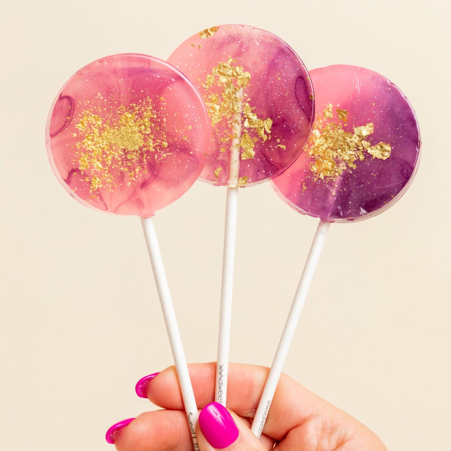 Passion Fruit Lollipop | Purple & Pink Watercolor