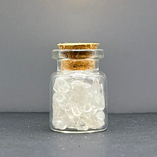 Crown Chakra | Clear Quartz Crystal Chips 5ml Vial