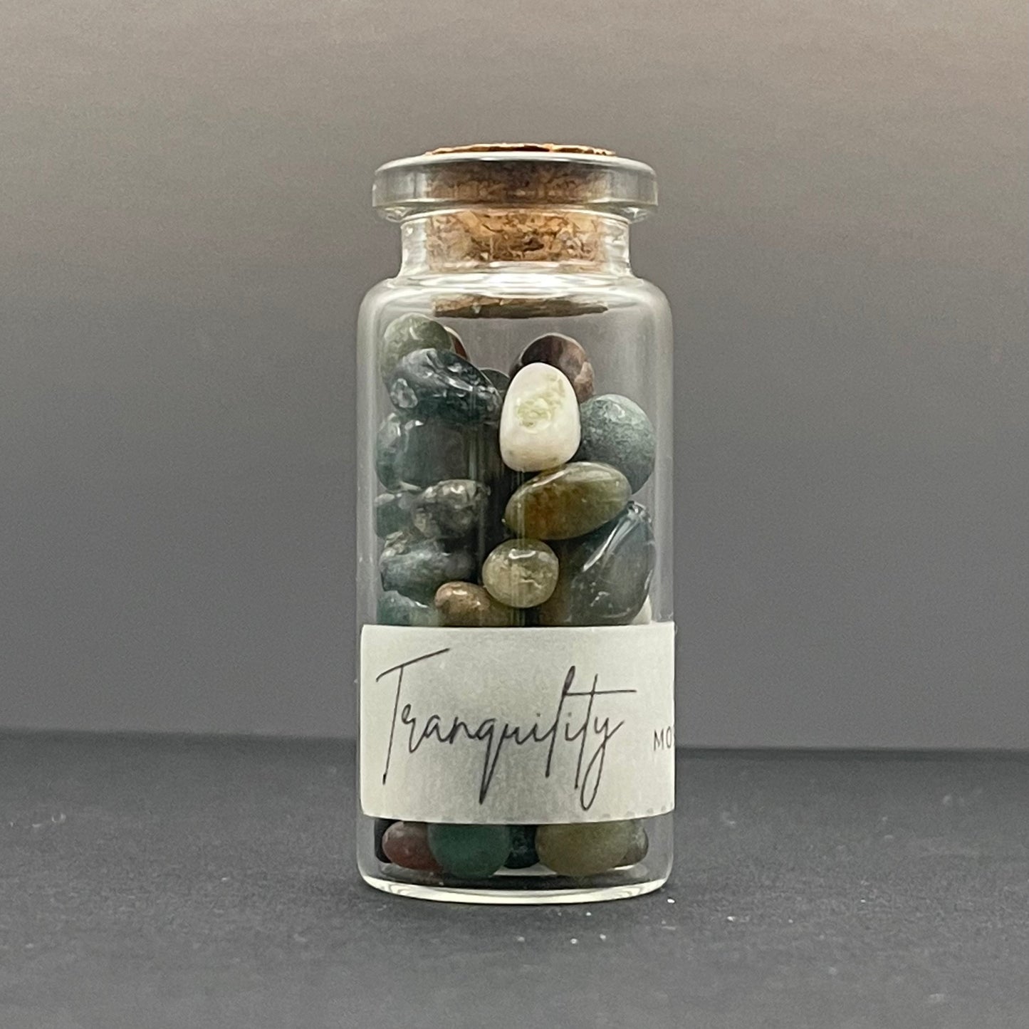 Tranquility | Green Moss Agate Crystal Chips 10ml Vial