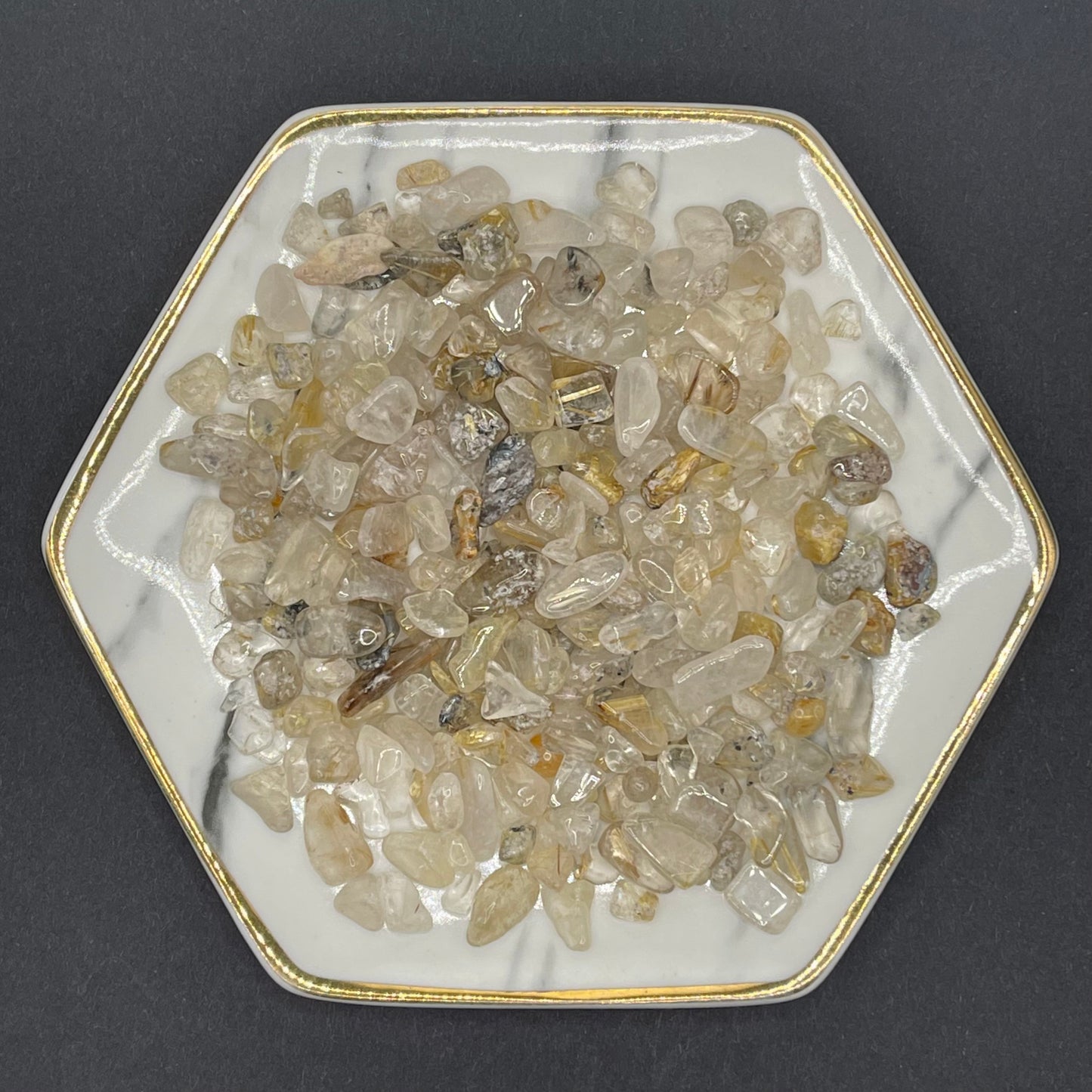 Cleanse | Golden Rutile Quartz Crystal Chips 10ml Vial